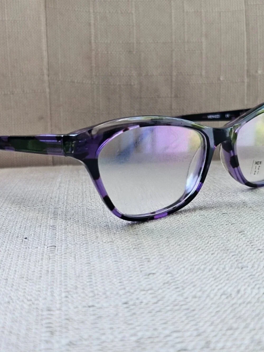 Menizzi Women Eyeglasses Frame Purple Tortoise Eyewear MA3088 Glasses New